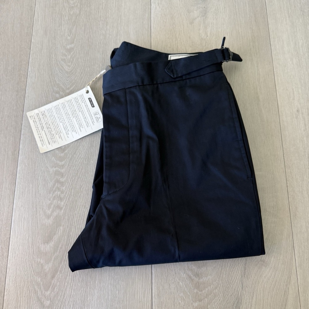 Officine Generale Button Fly Gurkha Pants Navy Blue Wool/Cashmere US Size 30 NEW